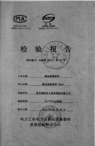 产品检验报告