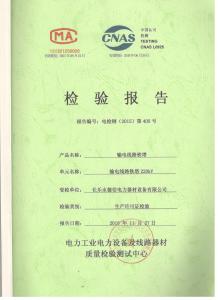 产品检验报告