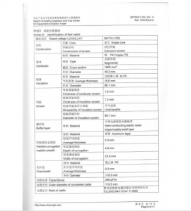 产品检验报告