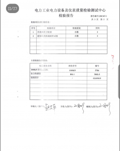 产品检验报告