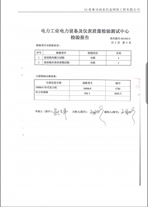 产品检验报告