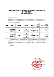国网入围