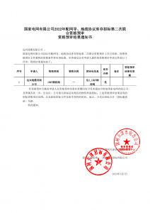 国网入围